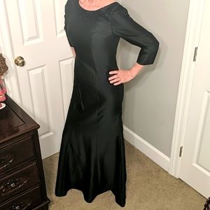 Custom Made Black Ball Gown